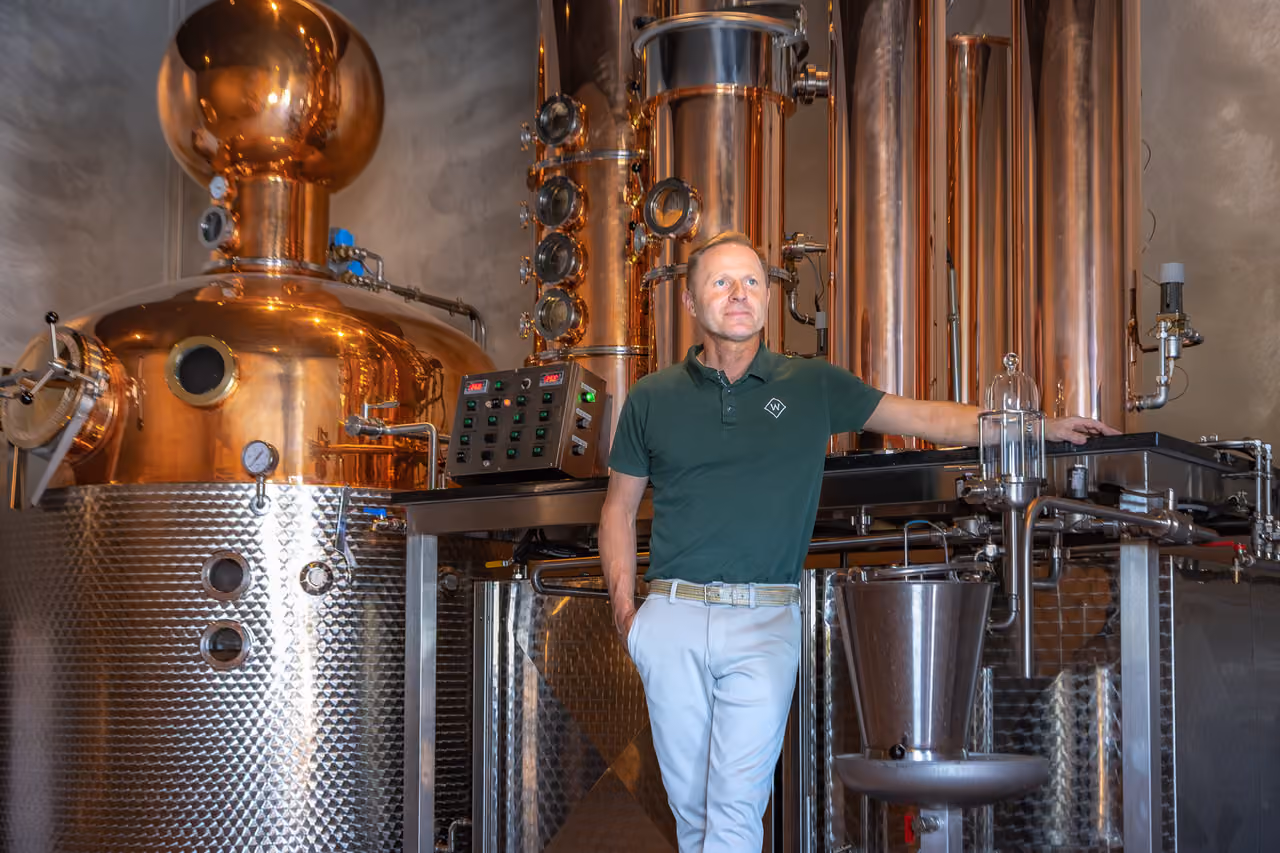 A tasting at a production site